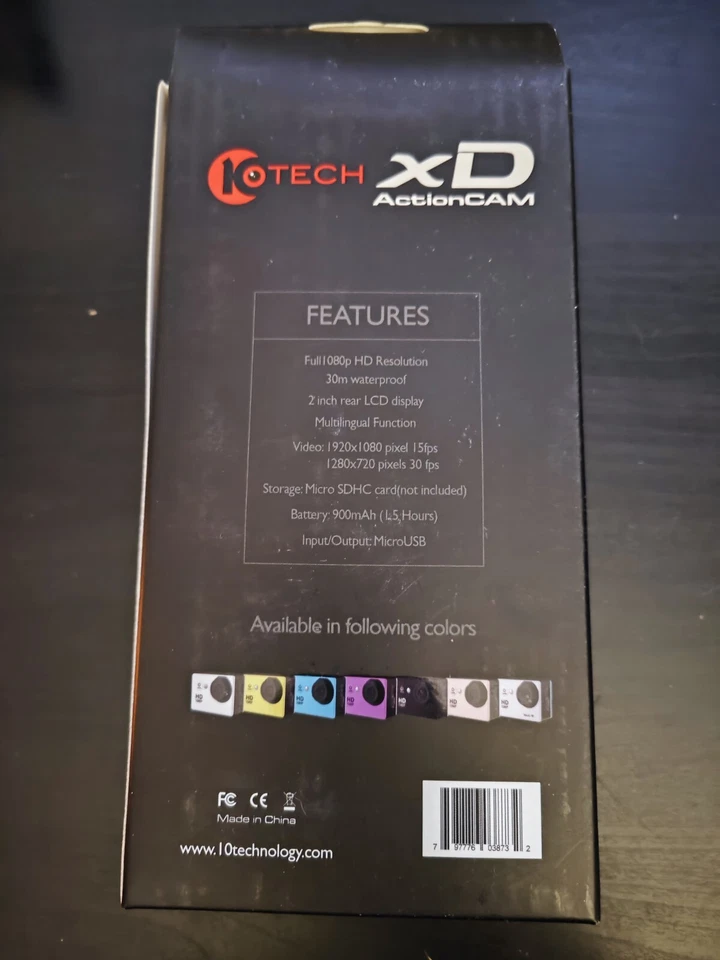 🔥10TECH XD ActionCAM Full 1080p HD Resolution Waterproof 2" LCD ✨✨GREAT ITEM✨✨ - Image 2 of 3