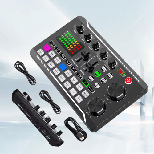 Live Sound Card and Audio Interface With DJ Mixer Voice Changer for Streaming 🎄 - Picture 10 of 14