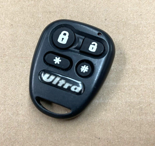 Ultra  RED LED 4 Button Black Remote Transmitter - FCC ID: MKYTXPT4G