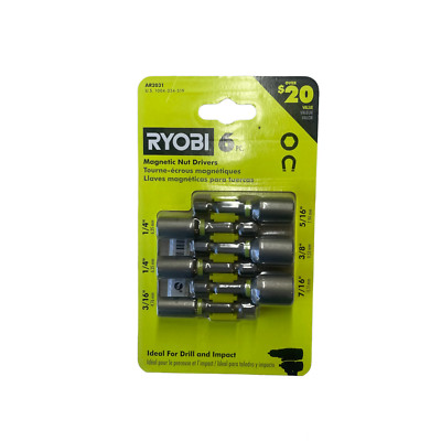 AR2031 Ryobi Magnectic Nut Drivers 6 P.C.
