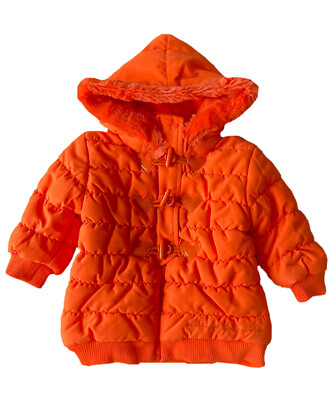 AGATHA RUIZ DE LA PRADA BABY Quilted Jacket Removable Padded Hooded 9M RRP £142