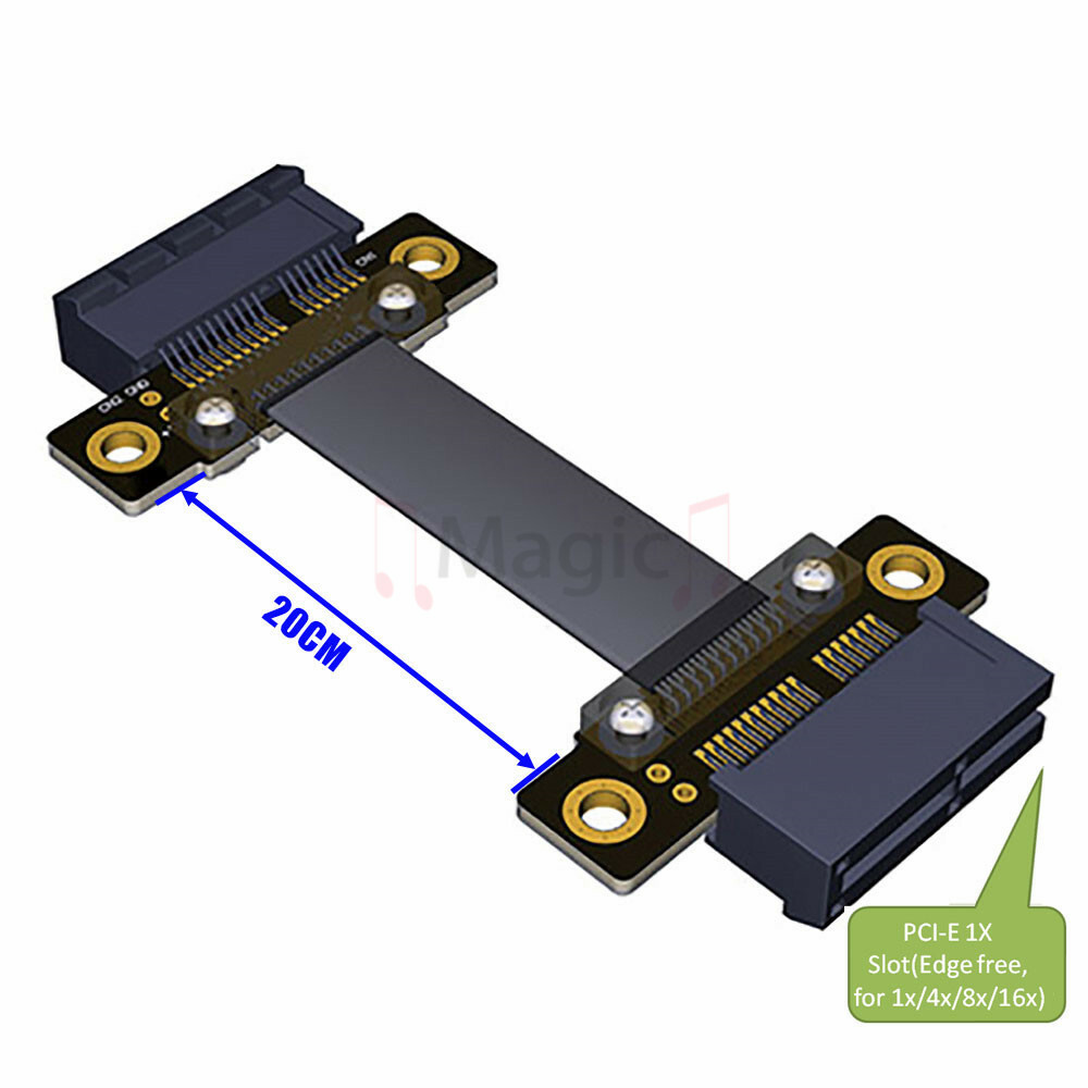 Pci Riser Extension Pcie Splitter Sintech PCI-E Express X1 To Dual PCI Riser Extender Card ...