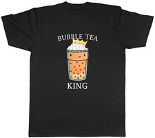 Bubble Tea King Herren T-Shirt Taiwan Boba Unisex Tee Geschenk