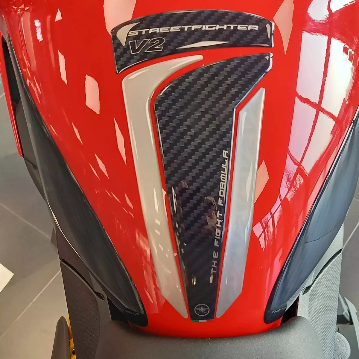 Aufkleber 3D Tankpad Kompatibel Mit Ducati streetfighter V2 2022-2023