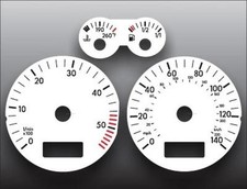 White Face Gauges For 1999-2003 Volkswagen Jetta Golf 140 Mph Tdi