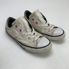 Converse Double Tongue Sneakers Juniors Shoes Size 3 White 666923