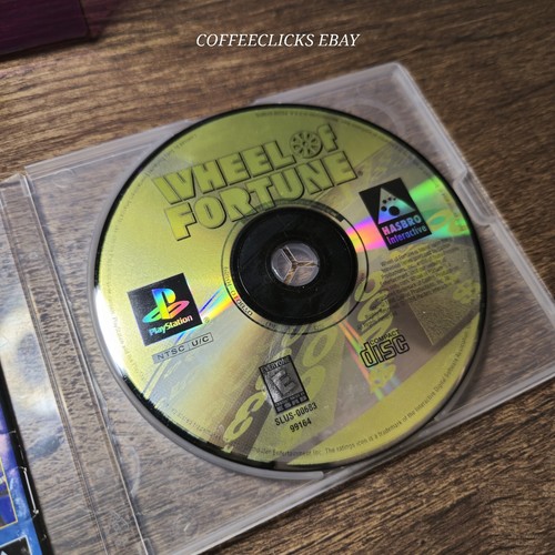 Wheel of Fortune Playstation PS1 Video Game With Aftermarket Case - Picture 4 of 7