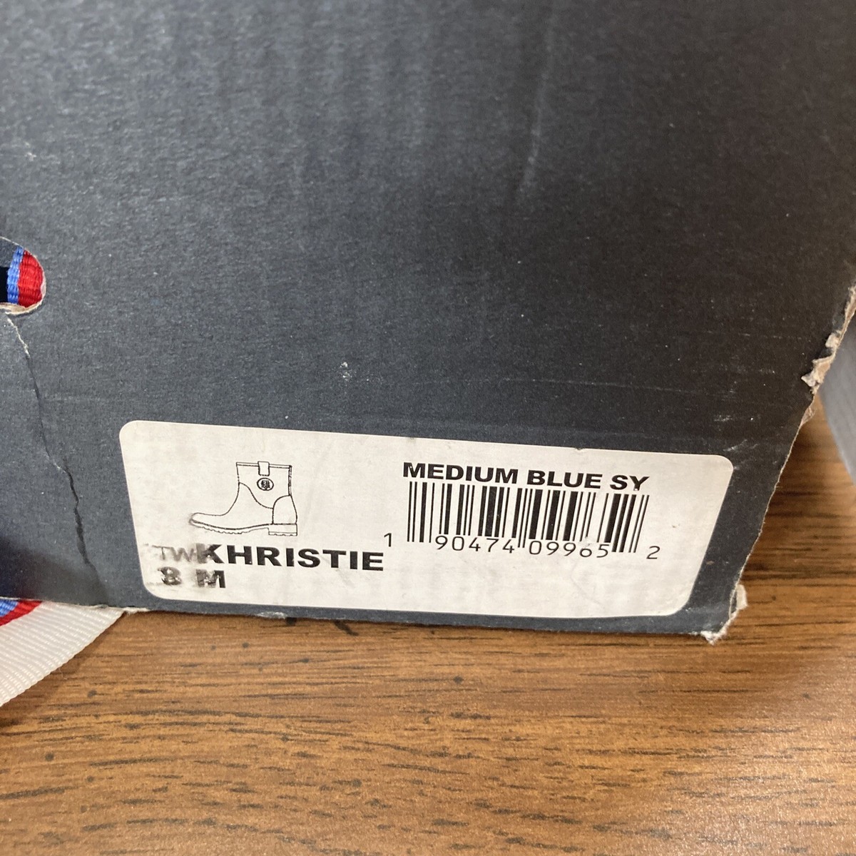 Tommy Hilfiger Khristie Marine Navy Blue Rain Boots 8M