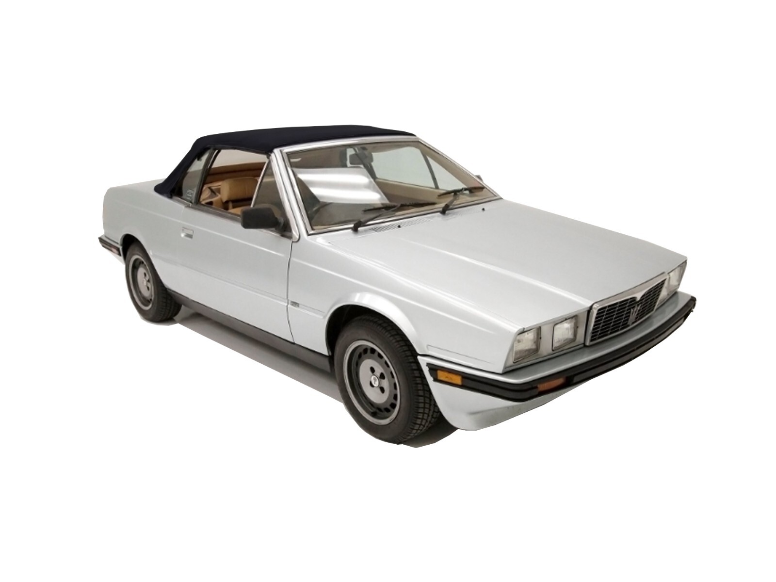Fits: Maserati BiTurbo & Zagato Soft Top 86-89 Haartz Black German Canvas