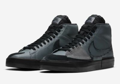 Size 14 NIKE SB ZOOM BLAZER MID EDGE L IRON‎ GREY-BLACK-BLACK DA2189-001 Size 14 - Nike Zoom Blazer Edge SB Mid Iron Grey for sale  main image 3