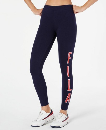 Fila Womens Manuela Logo Leggings Navy 