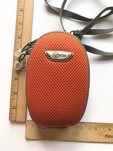 VIEW Molded Digital Camera Bag 2Way Zipper Orange & Gray 20inch Shoulder Strap - Picture 6 of 6