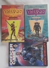 3 Rick Shelley books OFFICER CADET HERO KING SON OF THE HERO (paperbacks)