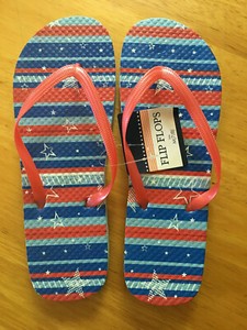 patriotic flip flops
