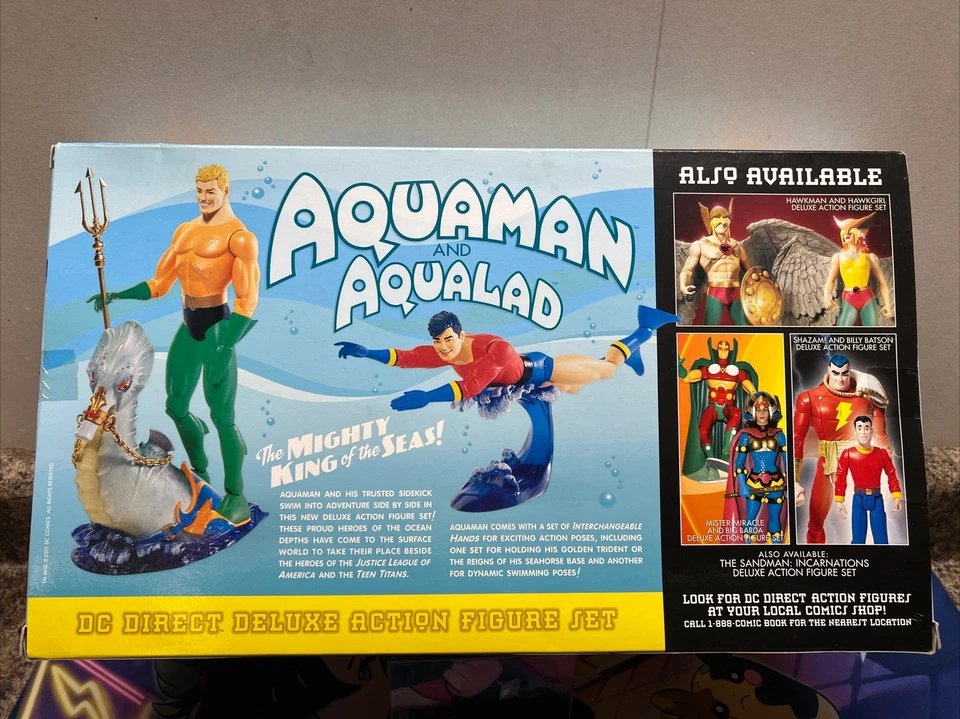 JUEGO DE FIGURAS DE ACCIÓN DC DIRECT AQUAMAN AND AQUALD DELUXE #ML Foto 2 de 4