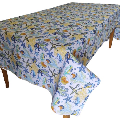 Folkulture Tovaglia Rettangolare 152x304 Cm – 100% Cotone, Colore Ruggine, Stile Autunnale