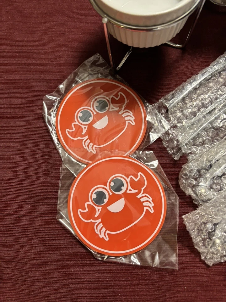 Butter Warmers For Seafood 20 Pcs W Tealights & Open And Pick Tools Packaged NEW - Image 3 of 4