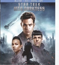No Disc No Case ORIGINAL COVER ART Star Trek Into Darkness 2013 Blu-ray Cover 