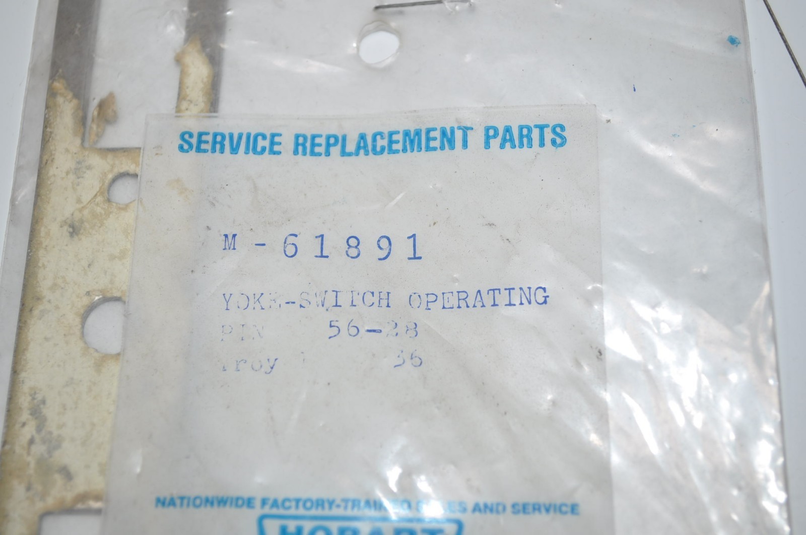 Hobart Switch Operating Yoke Part# M-61891  New Old Stock Vintage READ