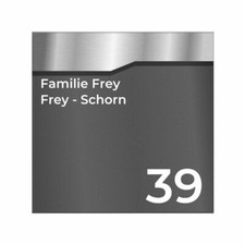 Briefkasten Aufkleber Hausnummer Name Wunschname personalisiert wetterfest Folie