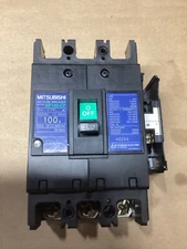 MITSUBISHI NF100-CP NO-FUSE BREAKER 100A 50-60HZ 3 POLE 600V #115G76PR7