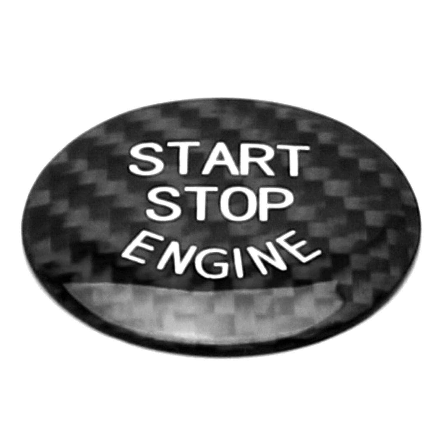 Gloss Red Real Carbon Fiber Keyless Engine Start/Stop Push Start Button Cover For BMW 1 2 3 4 5 7 Series, X1 X3 X4 X5 X6, etc