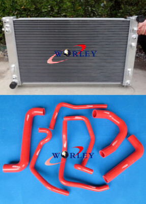Aluminum Radiator +RED Hose For Holden VT VU VX HSV Commodore V8 GEN3 LS1 5.7L