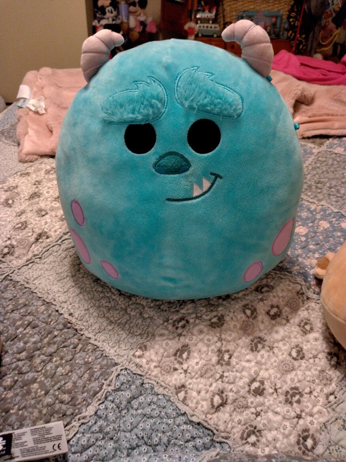 Kellytoy Disney Monsters Inc Sulley 12In Squishmallow - Multicolor