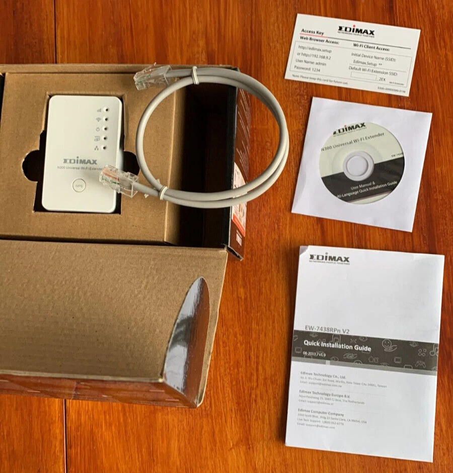 Edimax WiFi Router Range Extender Bridge Access Point EW7438RPn V2 OVP - Bild 2 von 4