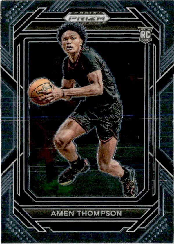 2023-24 Panini Prizm Draft Picks AMEN THOMPSON Base #4 RC Rookie