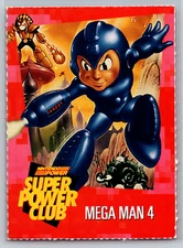 Mega Man 4 IV Nintendo Super Power Club Magazine Card #60 Perforated