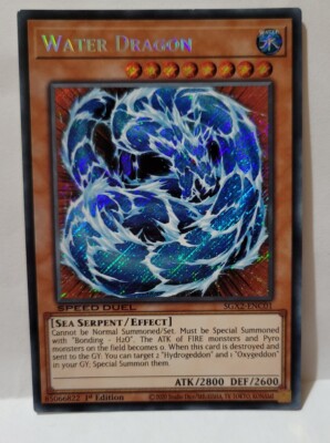 YUGIOH WATER DRAGON SGX2-ENC01 1ST EDITION SECRET LIGHT PLAYED | eBay