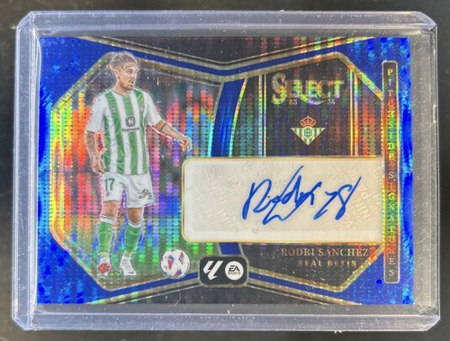 2023-24 Select La Liga Rodri Sanchez Pitchside Blue Pulsar Auto Autograph #PS-RS