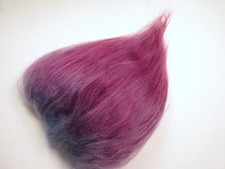 Troll Doll Wig Replacement Hair Icelandic Mohair 4 x 3-1/2" Blue Plum OOAK 116