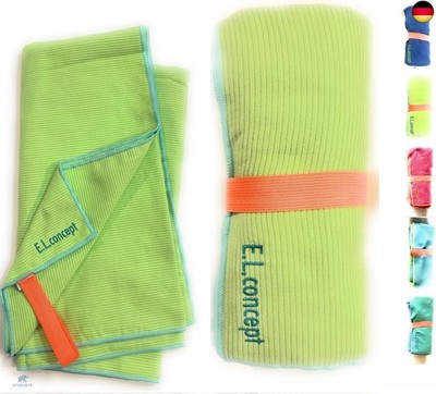 E.L.concept Fitness- und Badetuch aus Mikrofaser   Gerippt, 160x80 cm, s