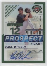 2024 Panini Prospect Edition Green Prizm Signatures Paul Wilson #169 Auto 19b1