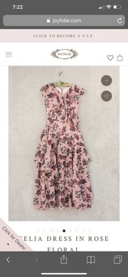 Joyfolie - Viola Dress In Cream Size 6 
