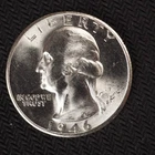 1946 *S* WASHINGTON SLVER QUARTER DOLLAR **NICE UNC COIN** FREE SHIPPING! C3606