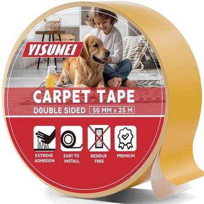 Klebeband Teppich doppelseitig Extra Stark Bodenbeläge 50 mm x 25 m