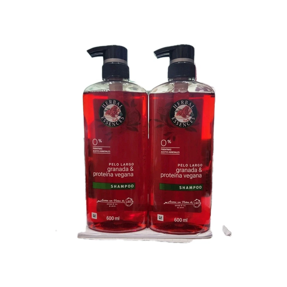 Herbal Essences 2pk Hermoso Cabello Largo Shampoos 600ml each
