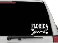 FLORIDA GIRL Sticker Decal FREE SHIPPING Car Truck CW3630
