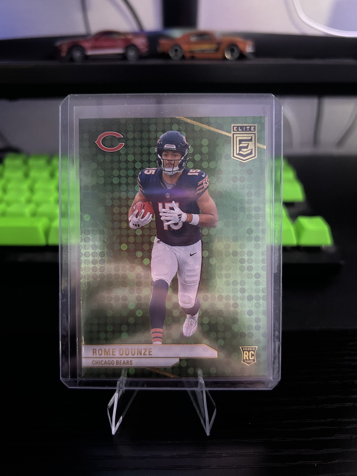 2024 Panini Donruss Elite - Rookies Rome Odunze #103 Green Disco (RC)