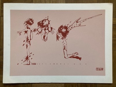 Silkscreen print by Hector Gutierrez, 1994 - Club de Grabado de Montevideo.