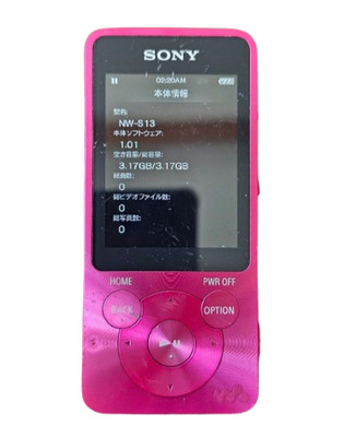 SONY NW-S313K 4GB ピンク Sony Walkman NW-S13 4GB MP3 Digital Player Vivid Pink Tested
