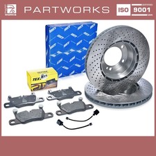 Bremsscheiben + Bremsbeläge +WK für PORSCHE 991 3.0 3.8 Carrera S GTS HINTEN
