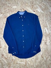 Tommy Hilfiger Men's Navy Blue Long-Sleeved Shirt Sz M