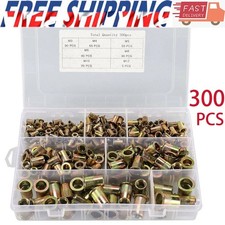 300/150x Mixed Rivnuts Blind Rivet Nuts Kit Threaded Nuts Anti-oxidation M3-M12