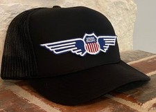 Cap / Hat -(Black with mesh back) Union Pacific Wings (UP) #22332 -NEW