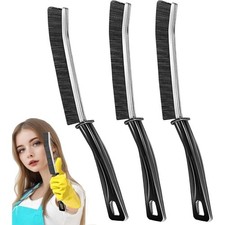 Hard Bristle Crevice Cleaning Brush Set Multi Purpose Scrubber for Bathroom