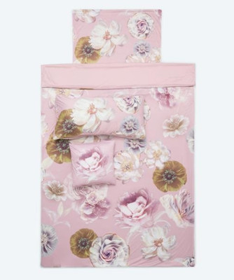 4 tlg HSE Mikronesse ST Wende Bettwäsche EDELROSE 155x220cm rose NEU